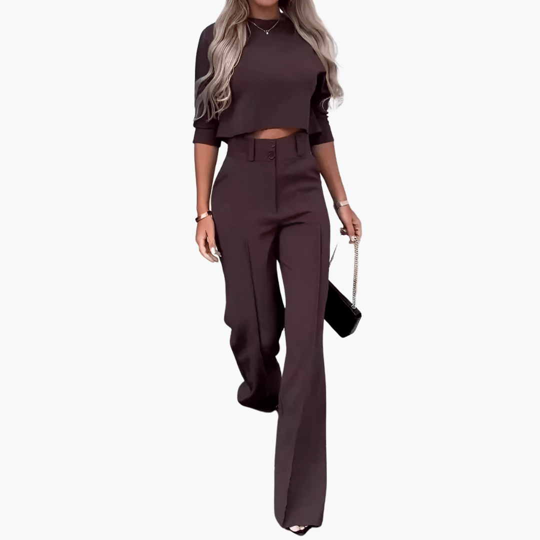 Irja™ | Elegant croptop-set för kvinnor