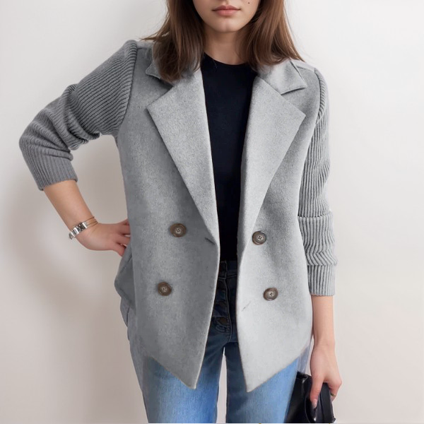 Laura™  | Lyxig stickad blazer