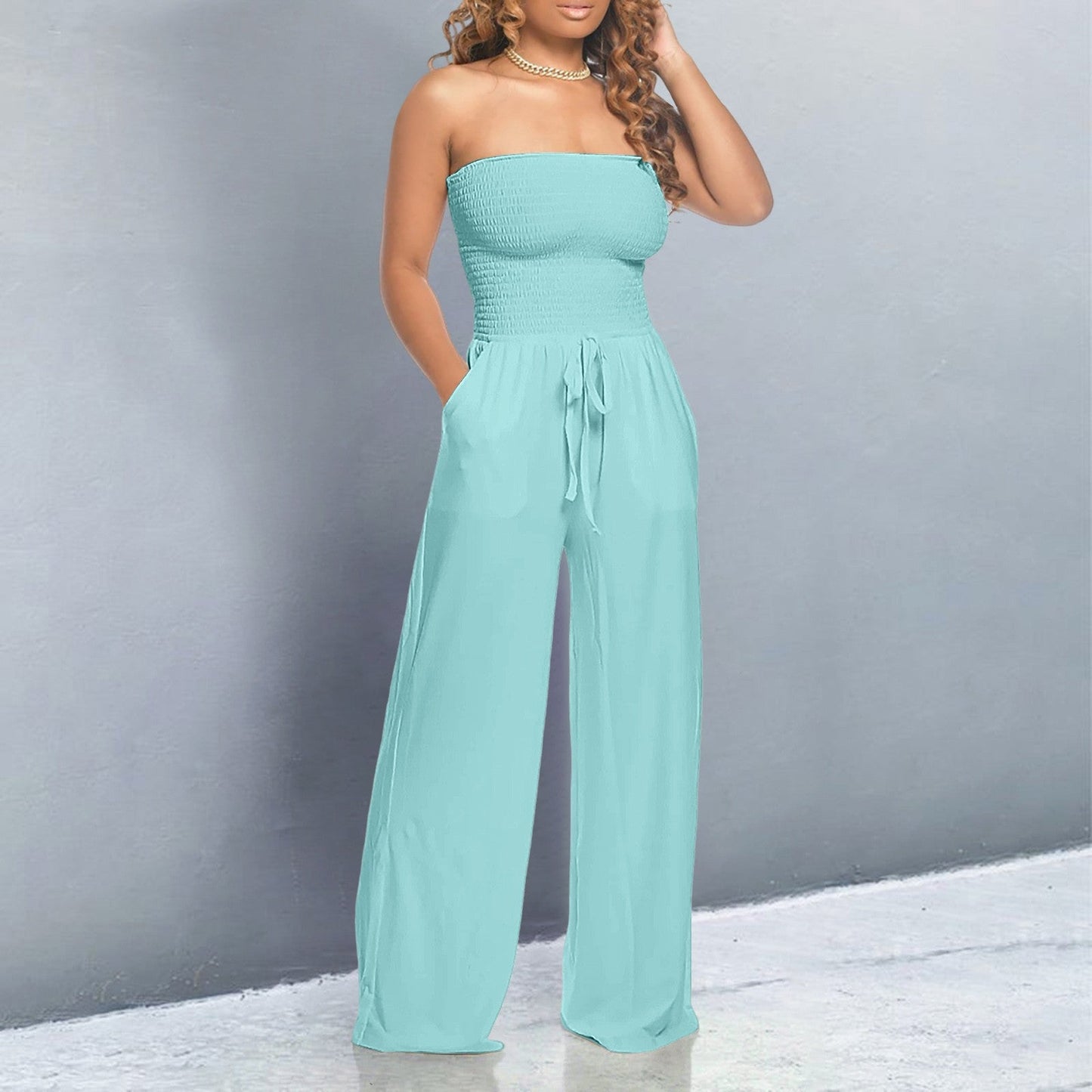 Barbro™ | Trendig off-shoulder jumpsuit