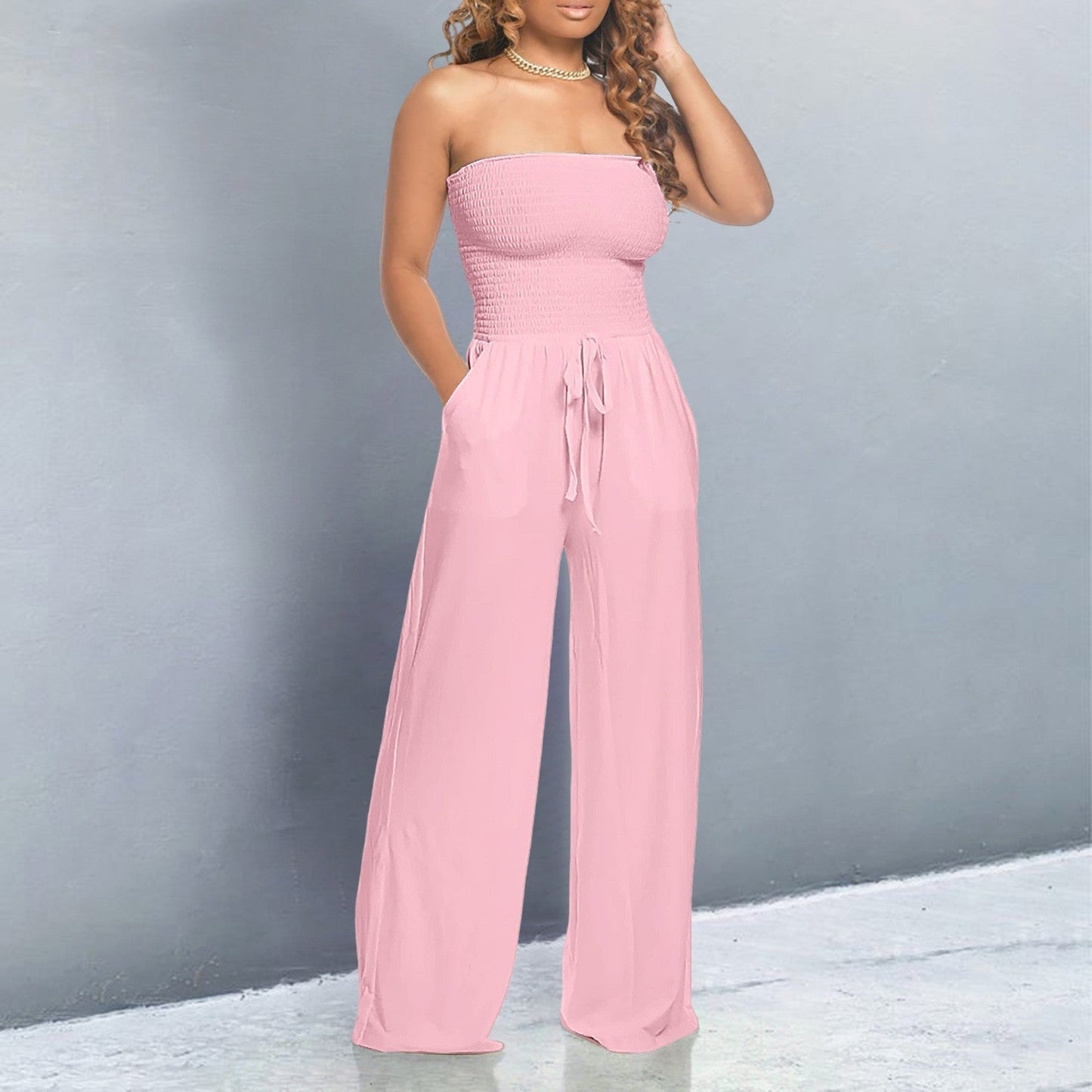 Barbro™ | Trendig off-shoulder jumpsuit